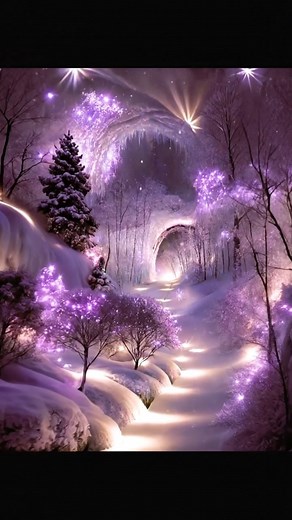 ✨ Drop a ❄️ if you’d walk this path. ✨ Tag someone who loves winter magic. | Forgotten Glades