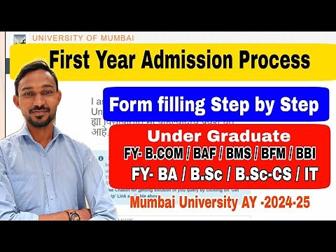 First Year UG Admission Form Filling Step by Step || Mumbai University online Form Filling