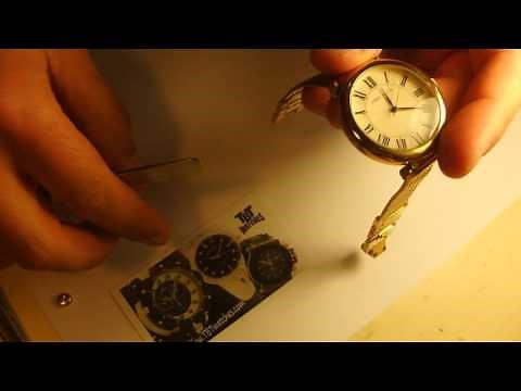 How to change a battery on an Anne Klein woman's watch Part 2