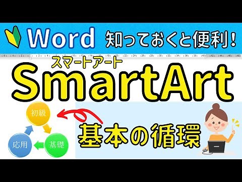 Word 【SmartArt（スマートアート）基本の循環】を使ってSmartArtの基本操作を解説。