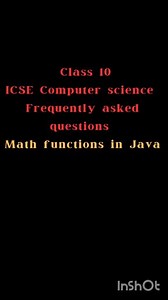math functions in Java