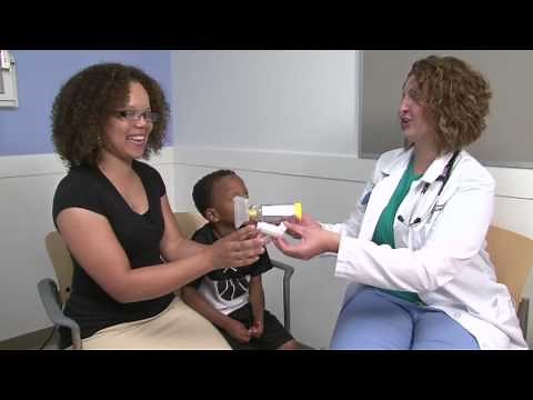 Asthma how-to: How to use an inhaler with a spacer and mask