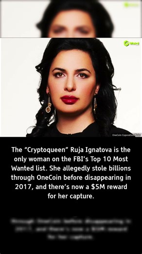 There’s a $5M bounty on her head. Have you seen her? 💰 #Cryptoqueen #RujaIgnatova #FBI #BountyHunter