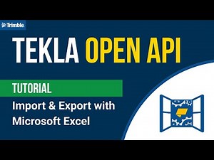 Tekla Open API (Tekla Structures) — Import & Export Class with Excel | C# Tutorial