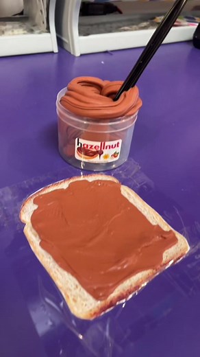 Just like the real thing! #learningexpress #dopeslime #nutellaslime