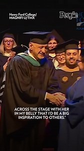 87K views · 3.7K reactions | This graduate didn't let a little thing like being in labor get in her way of receiving her college diploma. On May 6, first-time mom Kelsey Hudie walked up to the stage at Henry Ford College in Michigan, even though she was 38 weeks pregnant — and already dilated. More on this story here: peoplem.ag/3I37Ftl | People | Facebook