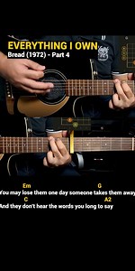 Everything I Own - Bread (1972) Easy Guitar Chords Tutorial with Lyrics Part 4 SHORTS REELS | Doc OTEP Studio