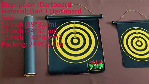Custom Hanging Indoor Outdoor Magnetic Dartboards 15 Inch Magnetic Dart Board Game for Children