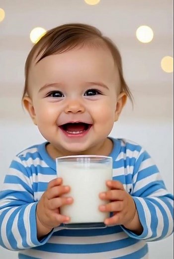 "🤣 Funny Baby Drinking Milk and Laughing | Cute Baby Comedy Shorts 2025"