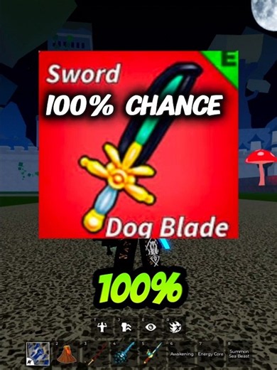 DOG BLADE IS EASY TO GET. IN BLOX FRUITS.