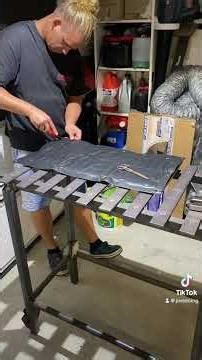 Molle System am Tailgate DIY 🪚 #jeepwrangler #diy #building #molle #camping #equipment #offroad