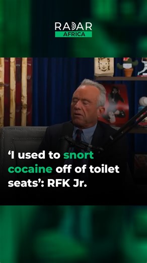 US Health Secretary RFK Jr. says he is not scared of germs and that he used to snort cocaine off of toilet seats. | Radar Africa