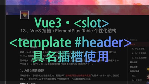 04-基于Vue3的具名插槽slot使用