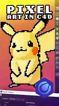 Make Pixel Art in Cinema 4D in Minutes ⚡🕹️