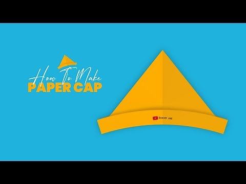 How to Make an Easy Origami Paper hat Tutorial - Paper Art & Craft ideas for kids & beginners