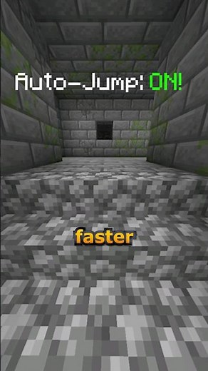 AUTO JUMP IS AWESOME! #minecraft_speedrun
