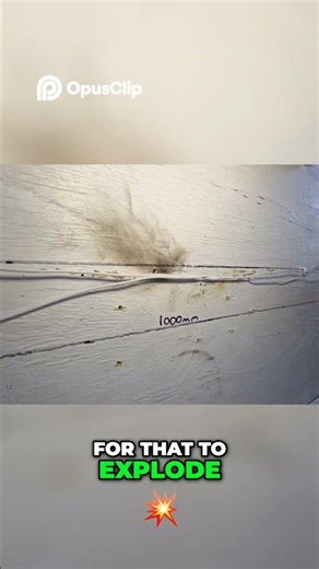 Electrical cable explosive blow out! #electrical #scienceexperiment #fyp