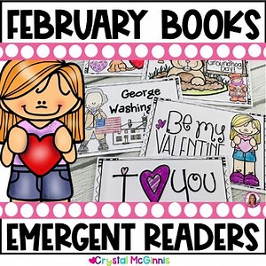 February Themed Kindergarten Books for Beginning Readers | Valentine's Day