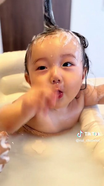Adorable Baby Bath Time ASMR Sounds