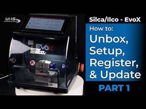 How To Unbox Setup Register and Update Ilco EvoX Automatic Automotive Key Cutting Machine
