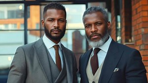 Two men in suits standing next to each other