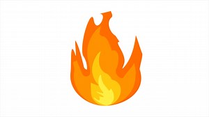 Cartoon flame animation. Flame background and texture.cartoon fire animation. 4k video | Premium Stock Video Footage