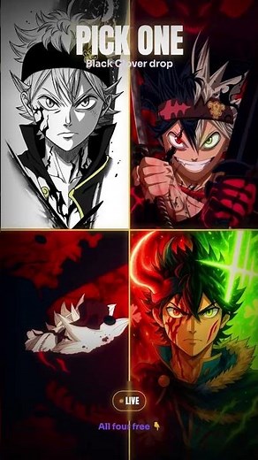 4 Asta Live Wallpapers At Once ⚔️ (Black Clover 4K)