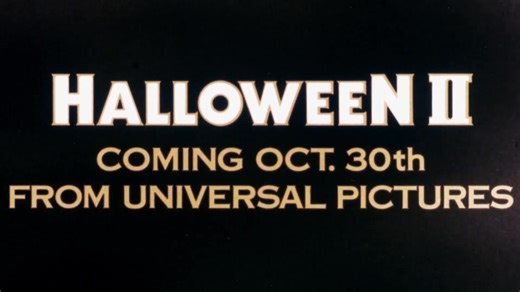 Halloween II - Rare 35mm Teaser Trailer - Coming October 30th, 1981 | Horror Ads