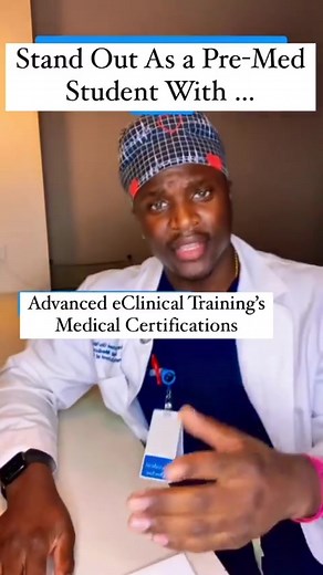 Online medical certification courses for pre-health students. Enroll today! #AdvancedClinicalTraining #clinicalexperience #premedadvice #prepastudent #prenursing #medicalschool
