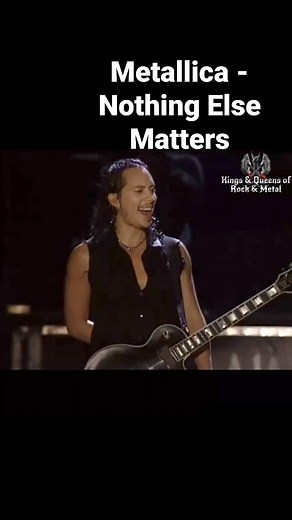 1.1M views · 54K reactions | Metallica - Nothing Else Matters | Kings & Queens of Rock & Metal | Facebook