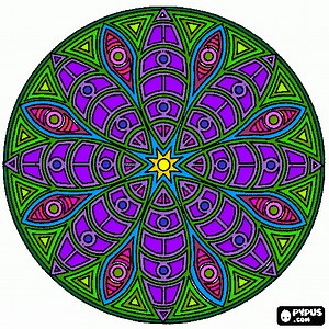 Peacock coloring page, printable Peacock