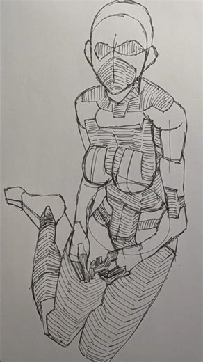 【NO.72】筋肉の描き方が一瞬でわかる！ #イラスト成長記録