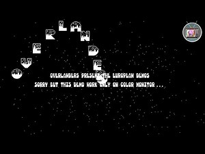 European Demos: Monochrome Screen by OVR (1990) | Atari ST Demoscene