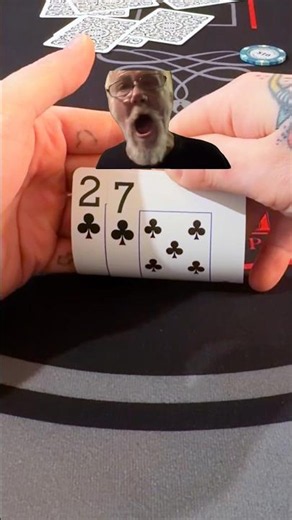 WORST HAND IN POKER SCOOPS?! 7-2 💀 #poker #shorts