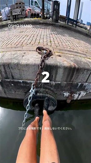 【着地か落水か】ギリギリすぎるパルクール挑戦💦｜Osmo Nano