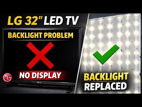 LG 32 Inch LED TV Backlight Replacement | Screen Dark Problem Fixed