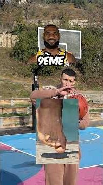 LeBron's feet shocked me 😅 #basketball #challenge #nba