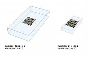 How to make texture have an 'absolute' size regardless of the mesh?