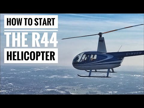 How to start a Robinson R44 Helicopter - type rating training