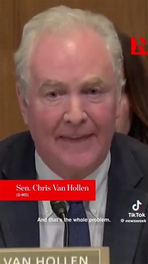 Senator Van Hollen struck a nerve apparently when he let AG Todd Blanche know that he’s still acting