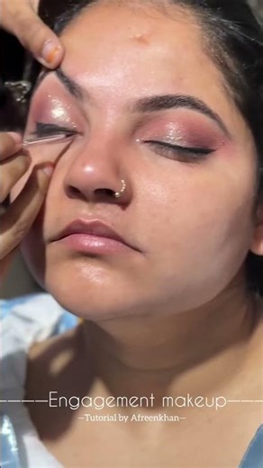 Engagement makeup tutorial ✨ #engagementmakeup #engagementbride #shorts #shortsfeed #short