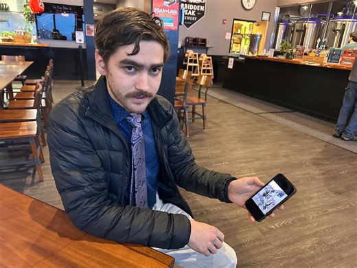 Koltin Heuser, 21, started a new life in Juneau last fall; he’s starting over after losing his trailer home in a fire