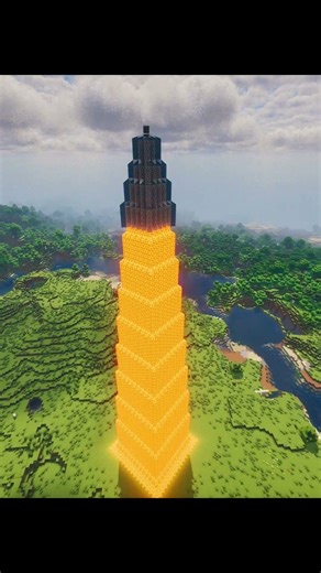 Minecraft BIGGEST Cobblestone Tower HACK 🤯 #shorts