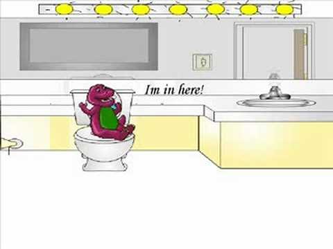 Barney takes a poop