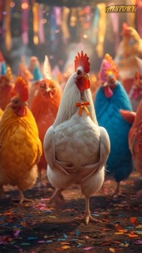 Hilarious chicken dance clips🔥 #chicken #funny #animals #birds #ai #comedy #chickendance #dance