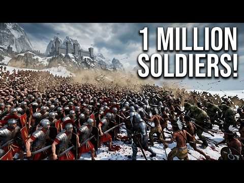 Battle For Castle: Knights vs Orcs vs Americans vs Romans - UEBS 2