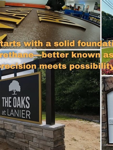 From CNC precision to hand-painted perfection. HDU signs give us the freedom to create bold, dimensional signage with a refined finish—crafted to last and designed to impress. #fyp #fypage #signs #behindthescenes