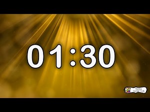 90 Second Timer ☀️ | No Background Music | Golden Rays Aesthetic Sunbeam Classroom Countdown⏱️