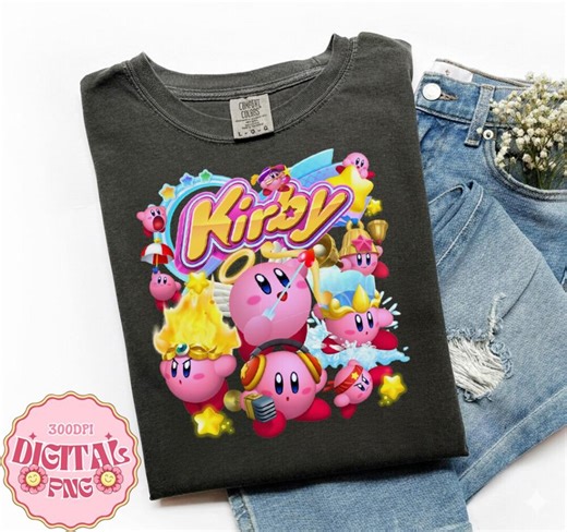 Kirby Png, Kirby Moods File, Pink Kirby File, Kirby Video Game File, Kirby Birthday Gift, Cute Player Gift, Digital File - Etsy