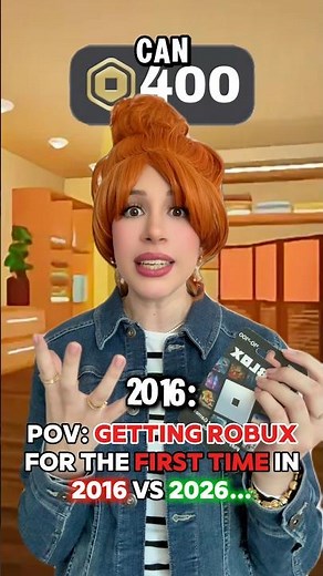 Getting “ROBUX” in 2016 vs 2026 on ROBLOX! 💵💸
